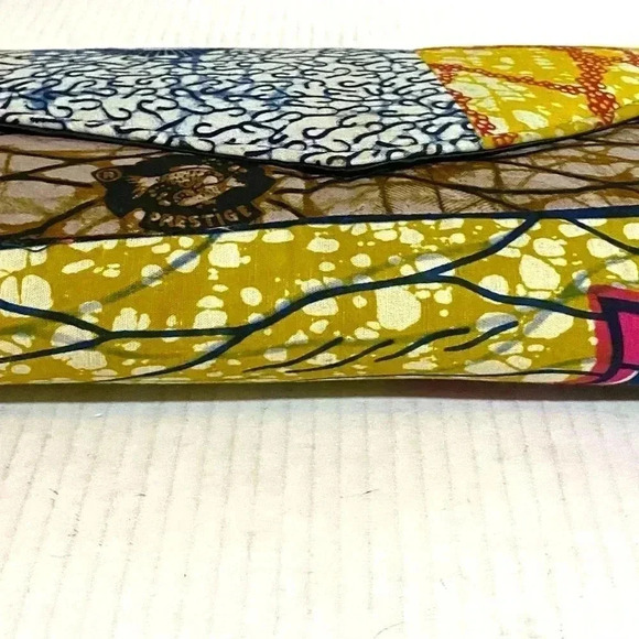 Handcrafted multicolor Ankara envelope clutch bag - Picture 5 of 5